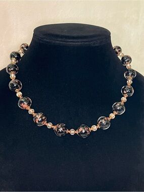 Vintage Murano Style Glass Bead Necklace